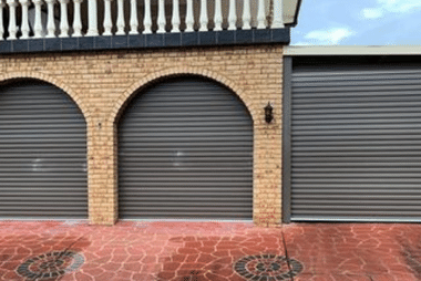 A black sectional garage door Sydney