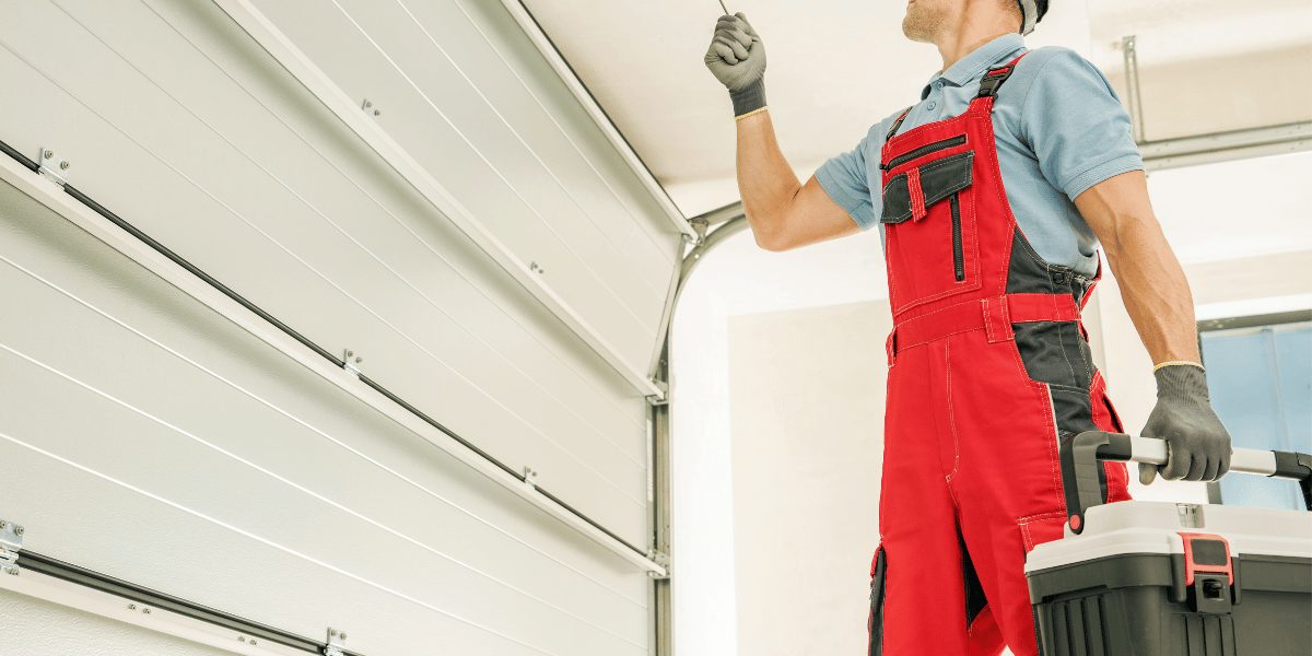 Residential garage door installation