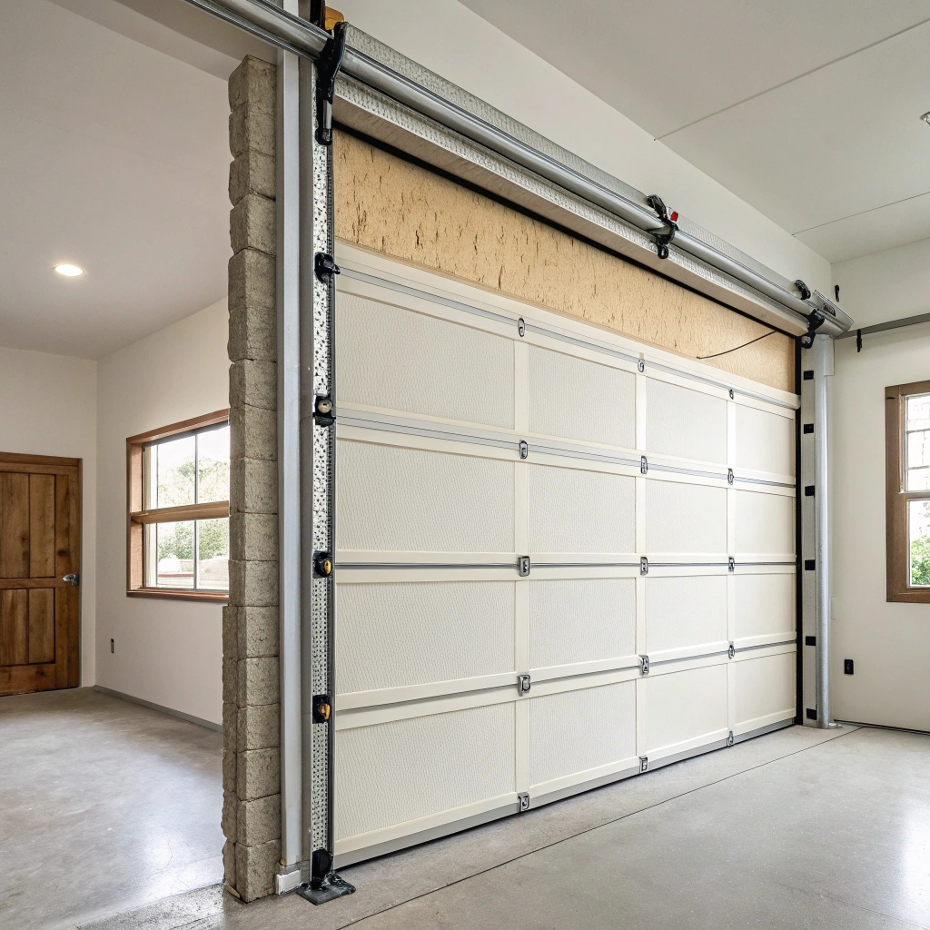 An insulated white garage door in Ryde