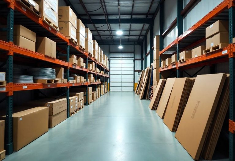 Garage door supplier showroom with a range of door styles