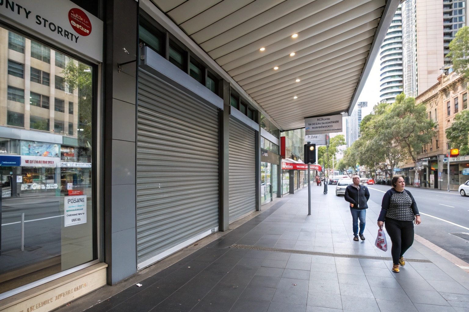 Commercial roller shutter installation St Leonards Pacific Highway