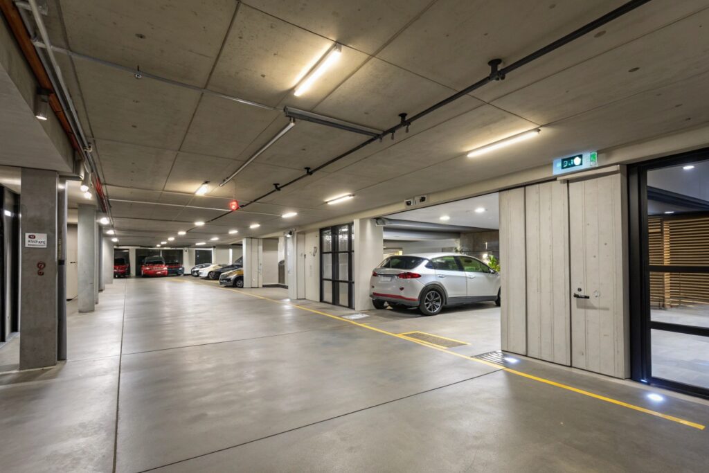 Apartment basement garage door St Leonards automatic access system