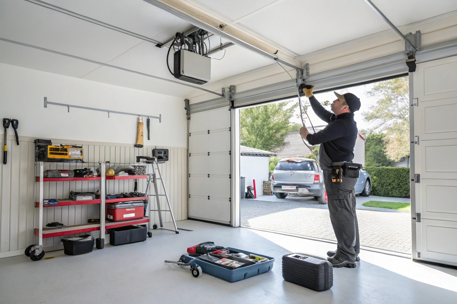 Professional garage door installation service in Chatswood home