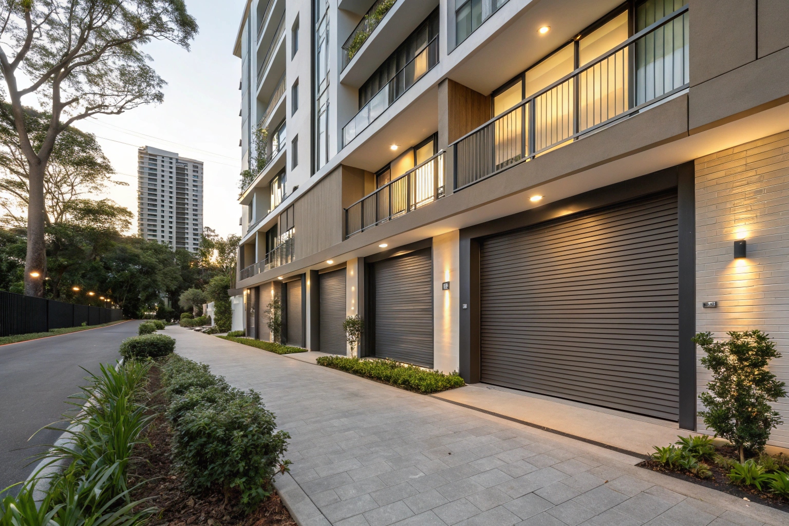 Roller garage doors for Chatswood apartment complexes